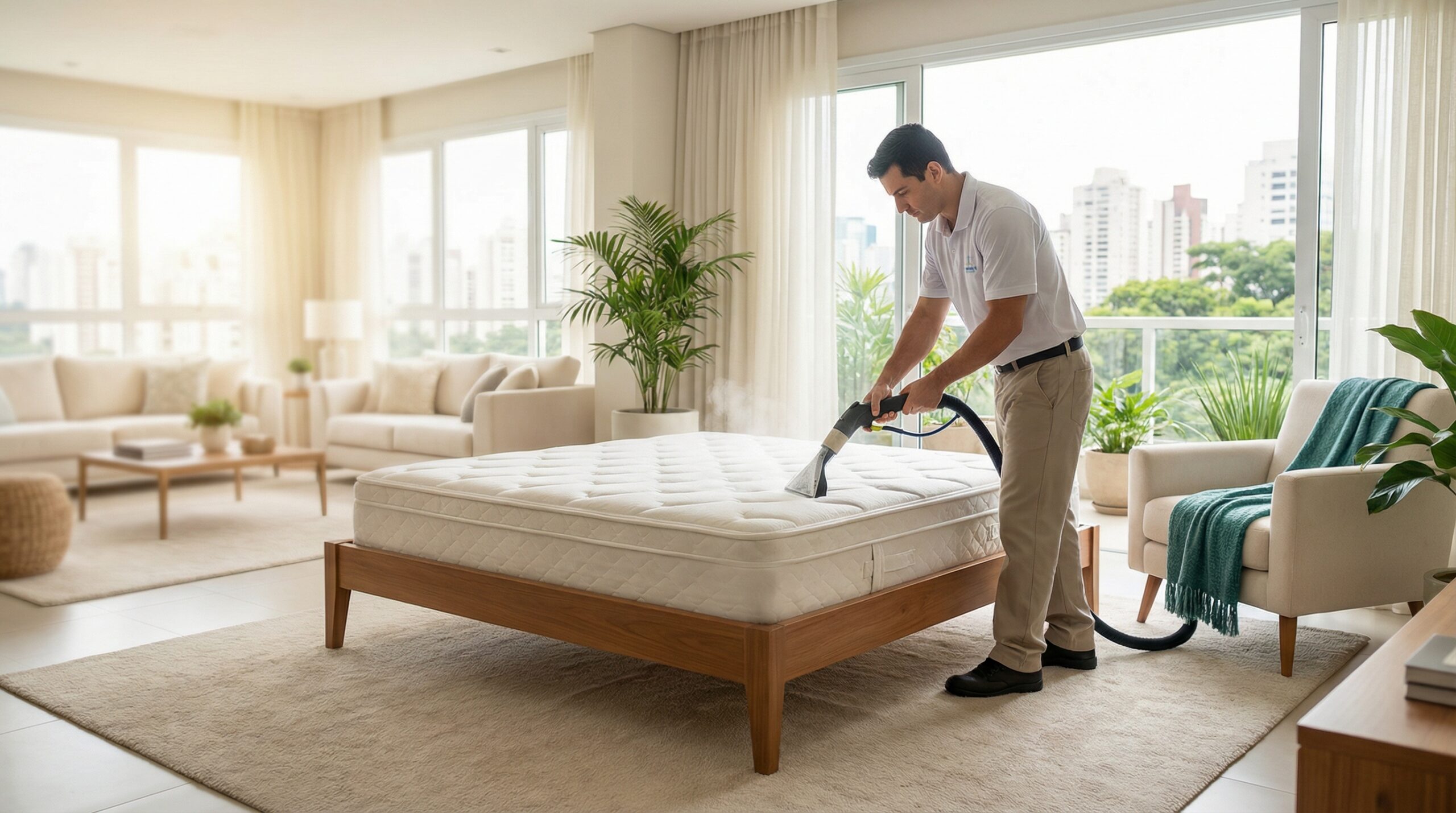 Higienização de colchão em SP: ácaros, mofo e manchas