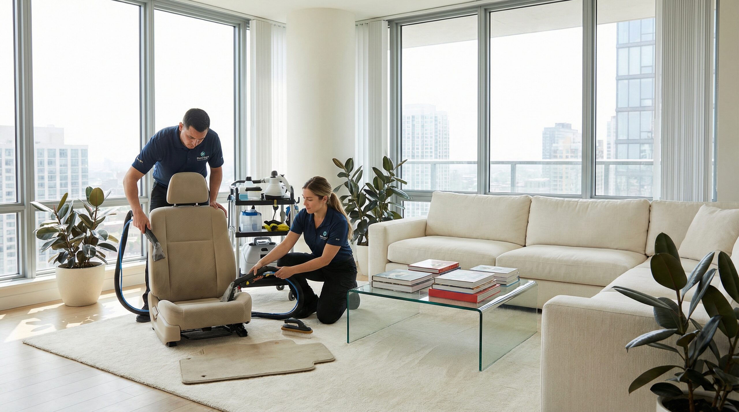 Higienização de estofados automotivos em São Paulo